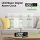 thumbnail image 3 of Reloj despertador luminoso de sobremesa - Inglés negro Zhivalor 2034724-1, 3 of 9