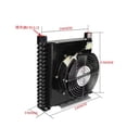 thumbnail image 5 of AJ0510T-CA 10L/Min Hydraulic Cooler Air Cooled Oil Radiator Heat Exchanger For CNC Hydraulic System For VP20 VP30 Vane Pumb ,High Powerful, 5 of 6