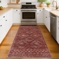 thumbnail image 2 of Alfombra Kilococo Boho, lavable, antideslizante, 90 x 150 cm, color naranja quemado, 2 of 9