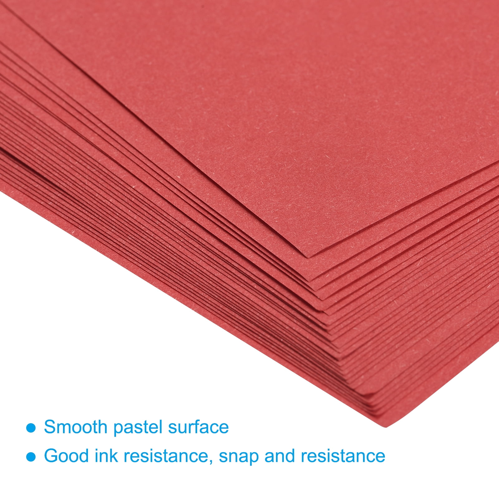 Uxcell 50 Sheets Colored Copy Paper for Office Printing Invitation Forms Art Projects Bright Red 8.3 x 5.8"