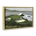 thumbnail image 4 of Stupell Industries Coastal Golf Course Landscape Painting Gold Floater Framed Art Print Wall Art, 31 x 21, 4 of 10