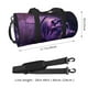thumbnail image 2 of Fotbe Purple Hippo In Water Bolsa Deportiva de Lona Plegable con Estampado, Bolsa de Gimnasio con Bolsillo Seco/Húmedo, Bolsa de Viaje Ultraligera de Gran Capacidad, 2 of 6