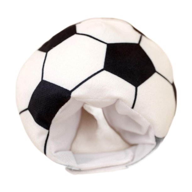 Gorro de peluche para muñeca de fútbol, figura de peluche, gorro, regalo único para niñas, divertido para muñeca, ideal para festivales y