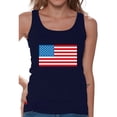 thumbnail image 1 of Awkward Styles Women's American Flag Graphic Tank Tops USA Flag Patriotic, 1 of 4