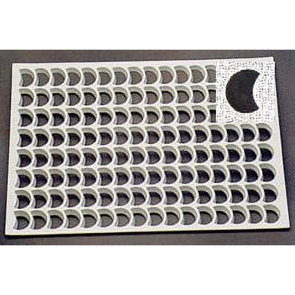 Thermo Cookie Cutting Sheet 1-7/8" Crescent 1/2 Moon 78/Sheet