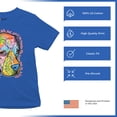 thumbnail image 4 of Tee Hunt Dogs Speak to Those Who Listen Youth T-Shirt Dean Russo Neon Pet Kids, Blue, Large, 4 of 5