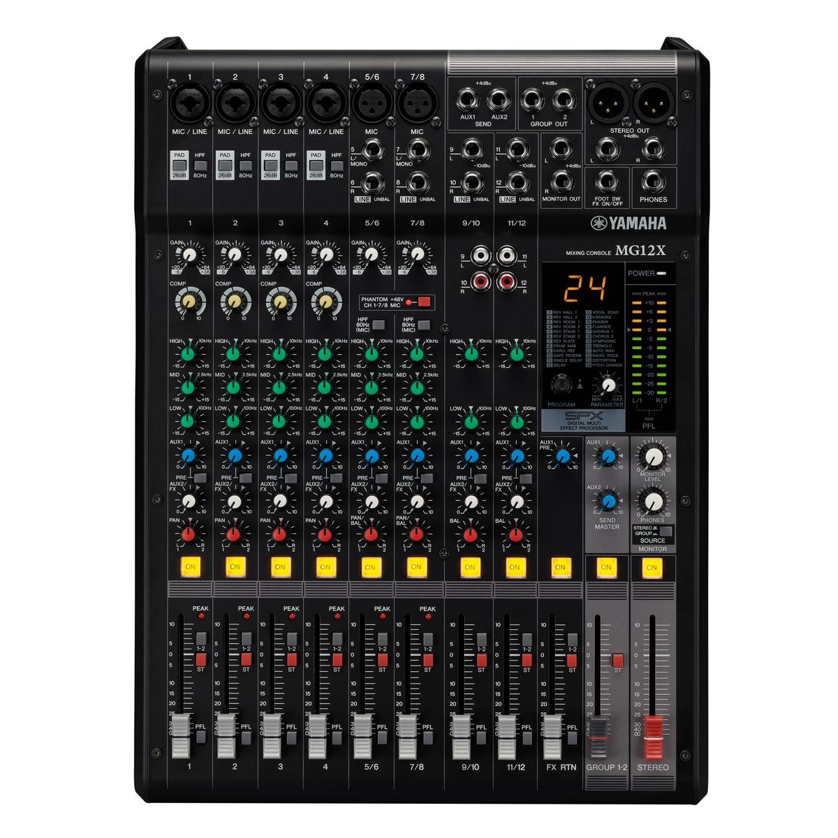 Yamaha MG12X CV 12-Input 2-Bus Plus Stereo Mixer with Effects