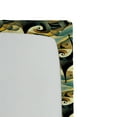 thumbnail image 3 of Ambesonne Abstract Fitted Sheet, Contemporary Roundy Waves, Twin XL Size, Ivory Slate Blue Marigold, 3 of 5
