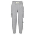 thumbnail image 4 of SSAAVKUY Men Casual Jogger Pant Relaxed Fit Cargo Pants Stretch Drawstring Sweatpant Hiking Outdoor Athletic Sport Jogger Pant Gray 10, 4 of 5
