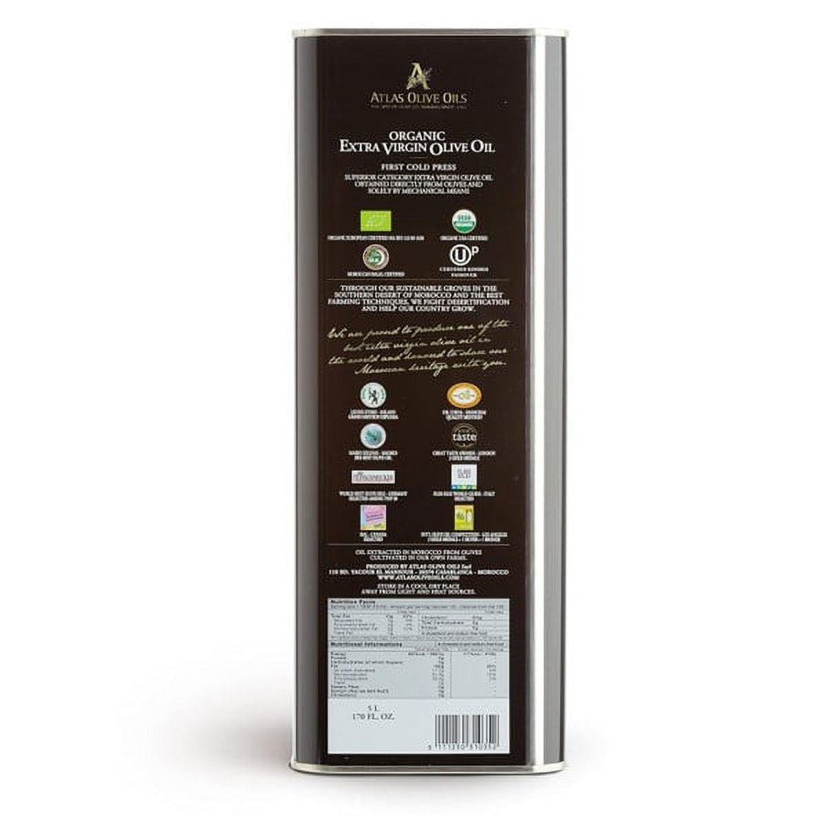 Atlas Organic Extra Virgin Olive Oil, Cold Pressed, Polyphenol