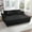 Black, variant on Modern Chaise Sofa, 75.5" Chaise Lounge Sofa with Adjustable Backrest, Upholstered Comfy Sleeper Couch with Cup Holders, Phone Holder and Storage Compartments for Living Room, Light Grey