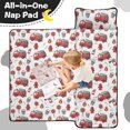 thumbnail image 4 of Fireman and Sign White Pattern Teens Toddler Nap Mat with Pillow, Sleeping Mat Bag for Preschool Daycare 59"x22", 4 of 6
