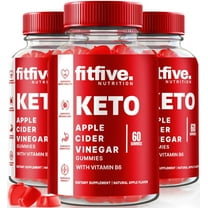 (3 Pack) FitFive Nutrition Keto ACV Gummies, Official FitFive Keto Gummies, Apple Cider Vinegar Supplement, All Natural Keto ACV Gummy, Keto Plus ACV, Fit Five Nutrition Review (180 Gummies)