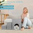 thumbnail image 5 of Xueyu Cat House Dog Stairs for Beds and Sofa, Foldable 3 Tier Dog Steps with Storage Toy Box, Small Indoor Pet Stairs, Grey, Perfect for Puppies and Kittens, 5 of 7