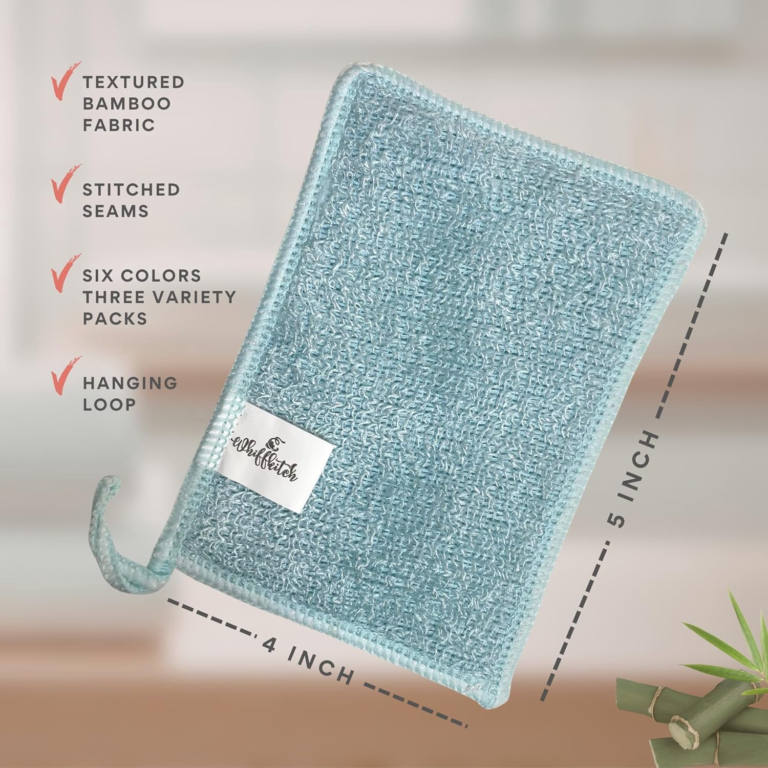 Soap Pouch 5-Pack – Versatile Mesh Scrubber Wash Bag for Shower & Bath, Bamboo Fiber Bar Holder Travel Bag, Durable Rich Lather, Solid -4x5 inches