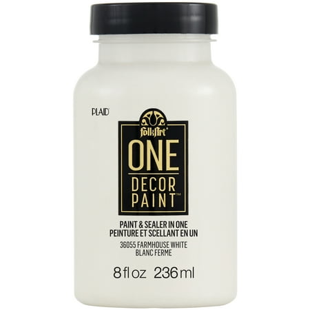 UPC: 0028995360558 | FolkArt ONE Decor Satin Paint 8oz-Farmhouse White
