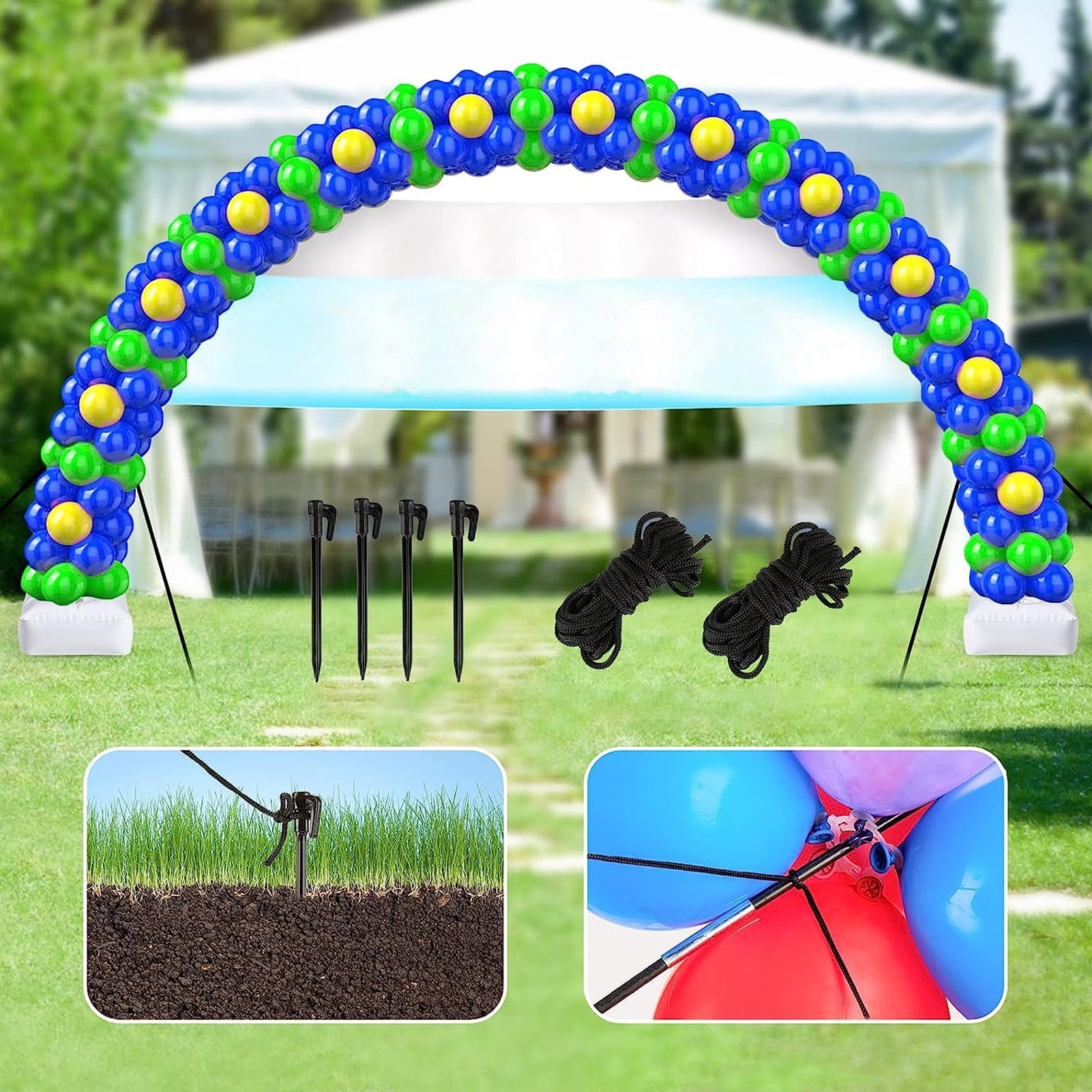 Dserhfy 1 Set Balloon Arch Kit Easy Assembly Reusable Adjustable Versatile Balloon Arch Set for Party Decorations