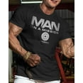 thumbnail image 5 of Gymish Man on Mission Workout Shirt for Men – Motivational Gym Tee, Funny Lifting T-Shirt, Men’s Workout Apparel, Athletic Gym Wear, 5 of 5