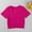 Hot Pink, variant on Womens Tops T Shirts Solid Color Short Length Fitted V Neck Ribbed High Elasticity Bustier Short Sleeve Plain Tees Blouses Hot Pink L