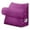 Purple, variant on CJC Velvet Soft Triangular Wedge Pillow with Side Pocket, 3 in 1 Adjustable Bed Reading Pillow Bedrest Lumbar Neck Back Support Cushion, Gray
