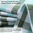 thumbnail image 6 of HEIRLOOM COMFORT Gingham Check Kitchen Towels 12 Pack, 18"x26", 100% Cotton, Super Absorbent & Quick Dry, Dish Towel for Drying Dishes, Washable, Everyday Use - Mint Green, Aqua Green, White, 6 of 6