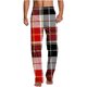 thumbnail image 2 of Pantalones largos para hombre, ropa de dormir para el hogar, pantalones de pierna recta con estampado fino, pantalones casuales para hombre, pantalones para hombre, 2 of 5