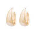 thumbnail image 1 of Guardurnaity 1 par de pendientes de acrílico en forma de C, pendientes de aro elegantes de estilo Retro, pendientes de joyería exagerados Type3 NO3, 1 of 6