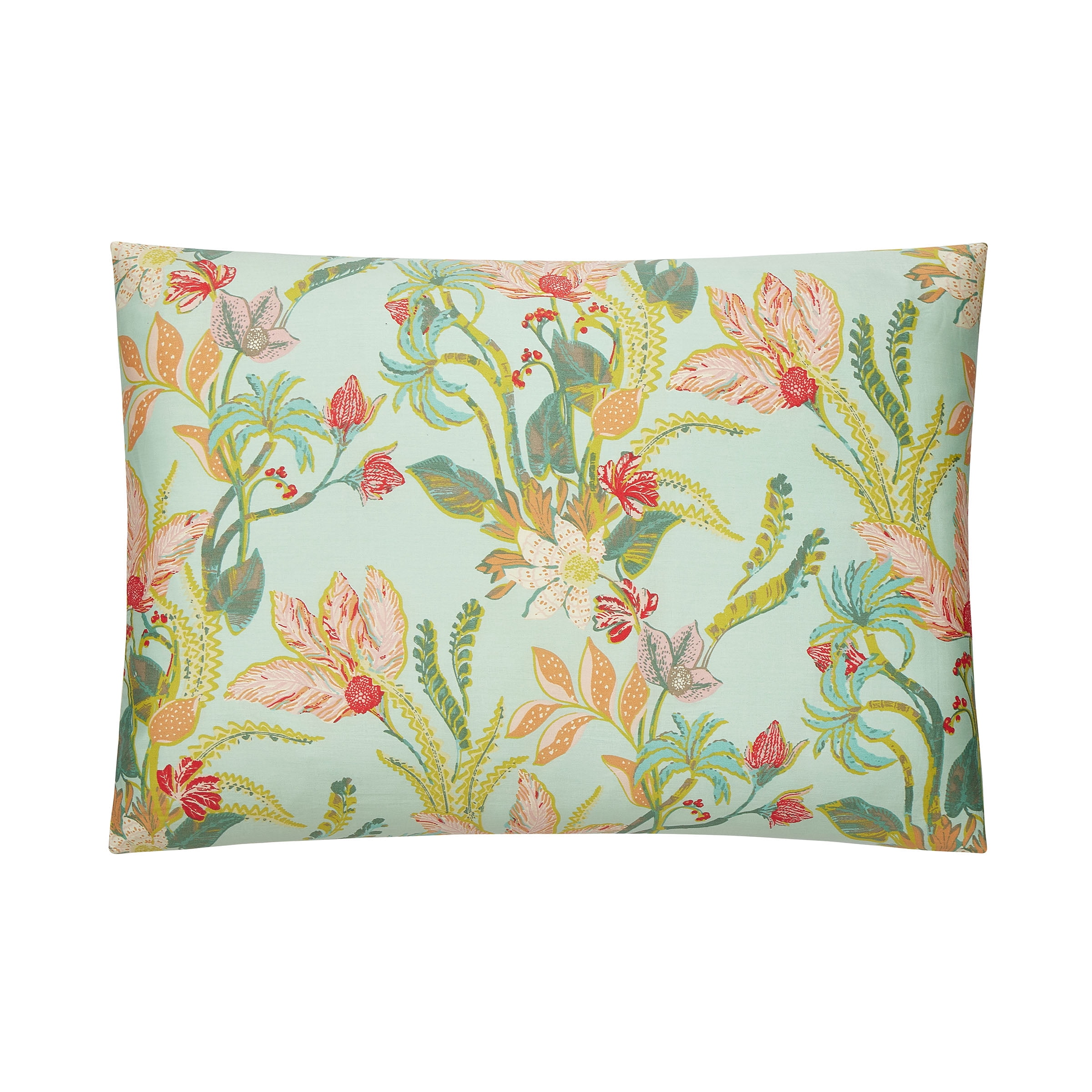 Spartina 449 Queenie Tropical 3-Piece Cotton Sateen Comforter Set, Seafoam Green, King