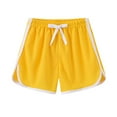 thumbnail image 3 of Otqutp 3 Pack Toddler Boys Girls Cotton Athletic Running Shorts, Kids Summer Casual Fashion Drawstring Soccer Shorts, 3 of 8