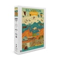 thumbnail image 2 of Silverton, Colorado, Geometric (1000 Piece Puzzle, Size 19x27, Challenging Jigsaw Puzzle for Adults and Family, Made in USA), 2 of 4