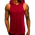 thumbnail image 4 of Sweat à Capuche Sans Manches pour Hommes Été GYM Musculation Sweat à Capuche Sport, 4 of 6
