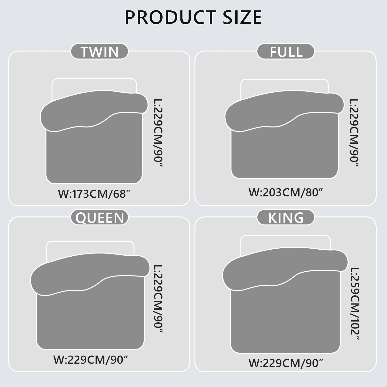 WOOW DEPOT Sherpa Fleece Full Size Comforter Reversible, 1 PCS, Heavy 6lbs Quilted Bedding Warm Cozy Machine Washable, Gray