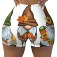thumbnail image 2 of Sikiie Gnomes In Autumn Workout Shorts Women Scrunch Butt Gym Shorts Seamless High Waist Tummy Control Yoga Biker Athletic Shorts-Large, 2 of 8