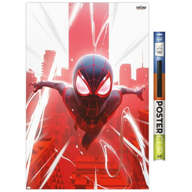 Marvel's Spider-Man: Miles Morales - Falling Wall Poster, 22.375" x 34"