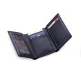 thumbnail image 1 of Bey-Berk International BB524B Tri-Fold Black Leather Wallet with ID Window, 1 of 1