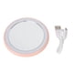 thumbnail image 2 of Compact Makeup Mirror with Light USB Rechargeable LED Round Portable Small Mirror Pink, 2 of 5