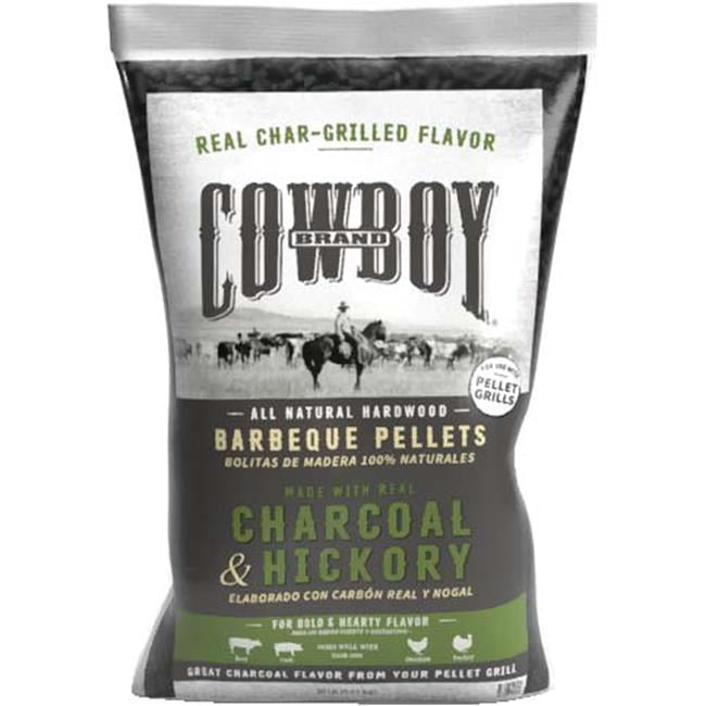 Cowboy 20LB Charcoal and Hickory Wood Pellets