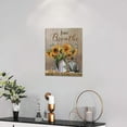 thumbnail image 2 of Farmhouse Sunflower Wall Art Rustic Flowers Cat Pictures Wall Decor Country Painting Just Breathe Canvas Print Framed Home Artwork For Living Room Bedroom Kitchen Office 12"x16", 2 of 6