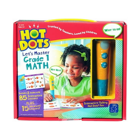 UPC 086002023742 product image for Educational Insights 2374 Hot Dots Let s Master Grade 1 Math Set with Talking Pe | upcitemdb.com