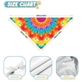 thumbnail image 6 of Dog Bandana 2 Pack,Colorful Tie Dye Mandala Pattern Bandanas for Dogs,Cat Bandana,Small/ Large Dog Bandana 2 Size,Dog Bandanas Girl Boy, 6 of 6