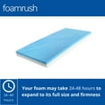 thumbnail image 3 of FoamRush 8" x 20" x 25" Cool Gel Memory Foam Seat Cushion Replacement Medium Firm (Upholstery Foam, Seat Replacement, Upholstery Sheet, Foam Rubber Padding, Couch, Sofa Cushion, Mattress)Made in USA, 3 of 8
