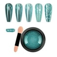 thumbnail image 1 of Gel de uñas holográfico 0.5g | Efecto espejo de alta densidad | Esmalte de uñas súper brillante | Bordes en forma de gancho | Aplicación suave | Fórmula no irritante | Incluye brocha y polvo para, 1 of 2