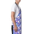 thumbnail image 2 of Goofa flower Skull cartoon Printed Waterproof Apron 33" Chef Aprons for Men Heavy Duty Chemical Work Apron Adjustable Bib Apron, 2 of 9