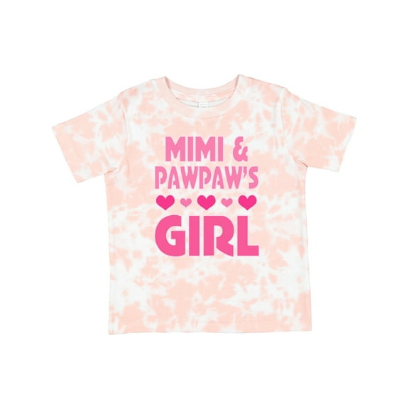 Inktastic Mimi and Pawpaw Girl Granddaughter Valentine Girls Toddler T-Shirt