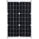 thumbnail image 1 of Kit de panel solar de 20 vatios, cargador de batería de alta eficiencia, panel solar portátil impermeable de 42 x 28 cm, fuente de alimentación de emergencia para camping, autocaravana, casa, barco,, 1 of 8