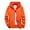 Orange, variant on Couples Windbreaker Jackets for Men Women Lightweight Breathable Outdoor Zipper Skin Jacket with Hood BU2 L