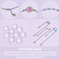 thumbnail image 3 of 1 box DIY Blank Dome Flat Round Link Bracelet Making Kit Including 304 Stainless Steel Bracelet Making with Cabochon Settings Glass Cabochons Golden 27pcs/box Stainless Steel, 3 of 9