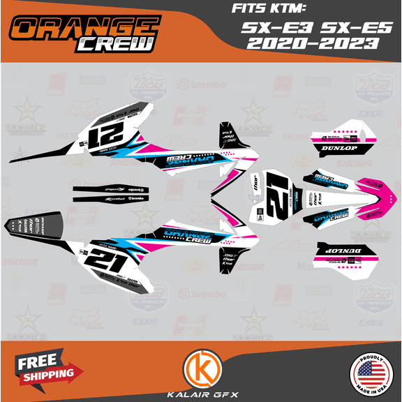 Kalair GFX Graphics Kit for KTM Electric Mini SX E5 and Mini SX E3 (2020-2023) Og-crew Series