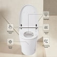 thumbnail image 3 of Historyli Go5H Smart Toilet With White Night Light Adjustable Temp Heated Seat Foot Flush Knob Control Power Outage Flushing Toilet, 3 of 8