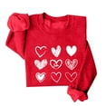 thumbnail image 1 of WEAIXIMIUNG Chandails en Molleton pour Femmes Sans Capuche Tendance Chandails en Molleton de la Saint-Valentin pour Femmes Pull Graphique Cœur Col Rond Manches Longues d'Hiver, 1 of 4